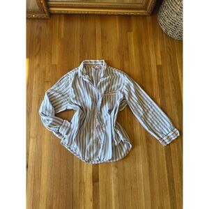 Vintage Victoria's Secret Pajama Button Up Top Size M